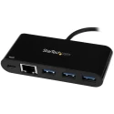 StarTech.com 3 Port USB 3.0 USB Hub, USB Powered, CE Certified, 41 mm x 17 mm x 41 mm HB30C3AGEPD