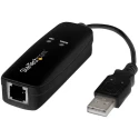 StarTech.com USB 2.0 56kbps Network Speed USB Ethernet Adapter, 77 mm Cable Length USB56KEMH2