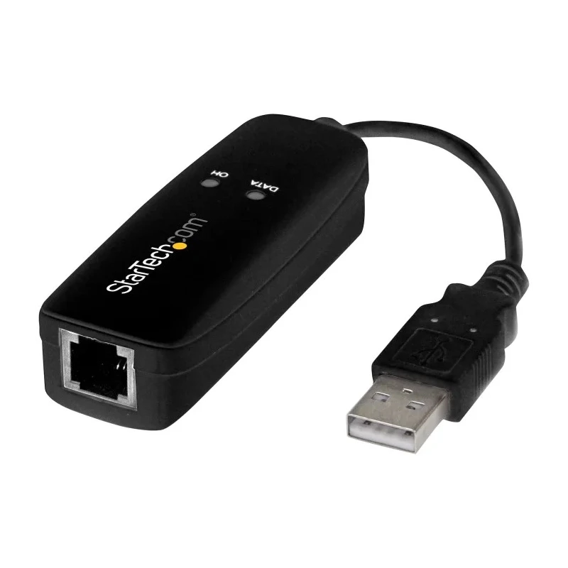 StarTech.com USB 2.0 56kbps Network Speed USB Ethernet Adapter, 77 mm Cable Length USB56KEMH2