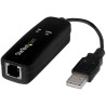 StarTech.com USB 2.0 56kbps Network Speed USB Ethernet Adapter, 77 mm Cable Length USB56KEMH2