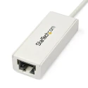 StarTech.com USB 3.0 USB Ethernet Adapter 1000Mbps Network Speed 4m Cable White USB31000SW