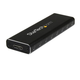 StarTech.com M.2 SATA Hard Drive Enclosure USB 3.0 5Gbps Aluminium Black SM2NGFFMBU33