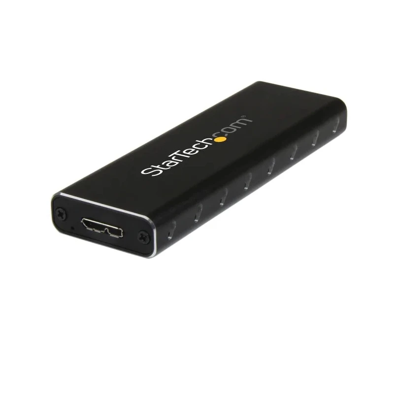 StarTech.com M.2 SATA Hard Drive Enclosure USB 3.0 5Gbps Aluminium Black SM2NGFFMBU33