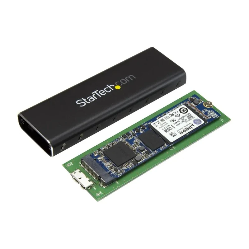 StarTech.com M.2 SATA Hard Drive Enclosure USB 3.0 5Gbps Aluminium Black SM2NGFFMBU33