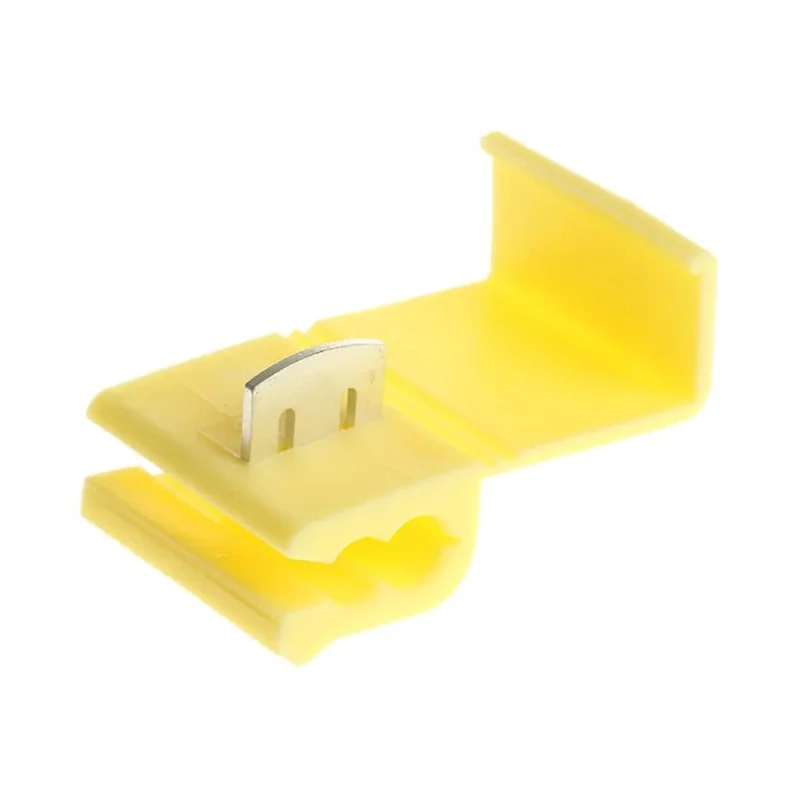 RS PRO Yellow Insulated Tap Splice Connector Brass Crimp 10 AWG 34.5mm 878201 510-4826