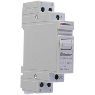 Finder DIN Rail Modular Step Relay 24V AC Coil 16A 20.23.8.024.0000