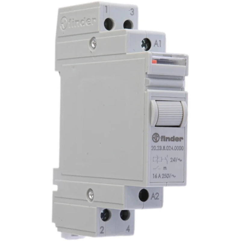 Finder DIN Rail Modular Step Relay 24V AC Coil 16A 20.23.8.024.0000