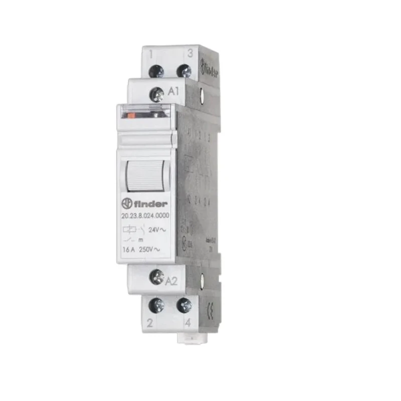 Finder DIN Rail Modular Step Relay 24V AC Coil 16A 20.23.8.024.0000