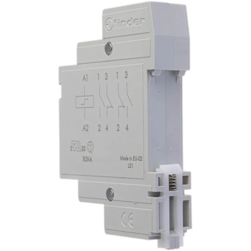 Finder DIN Rail Modular Step Relay 24V AC Coil 16A 20.23.8.024.0000