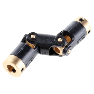 Huco Universal Joint, 2 Joints, Plain Type, 62.1mm Length, Brass, Bore 14.3mm, 1000rpm, 0.59Nm Torque 111.13.2222