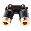 Huco Universal Joint, 2 Joints, Plain Type, 62.1mm Length, Brass, Bore 14.3mm, 1000rpm, 0.59Nm Torque 111.13.2222