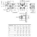 Bosch Rexroth Hydraulic Gear Pump Aluminium 22.5 cm³ Displacement 250bar Intermittent Pressure 3500rpm 0510725112