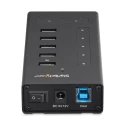 StarTech.com 7 Port USB 3.0 USB Hub AC Adapter Powered Rugged Metal Housing HB30C5A2CST