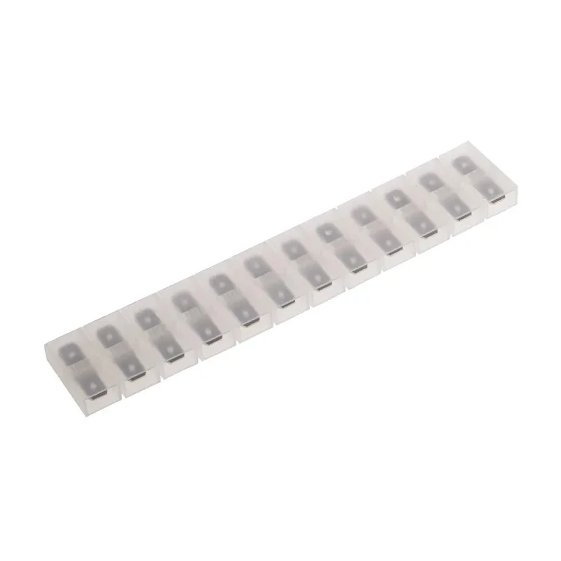 RS PRO Transparent Insulated Male Spade Connector Crimp 6.35 x 0.8 mm Tab Size 510-4769