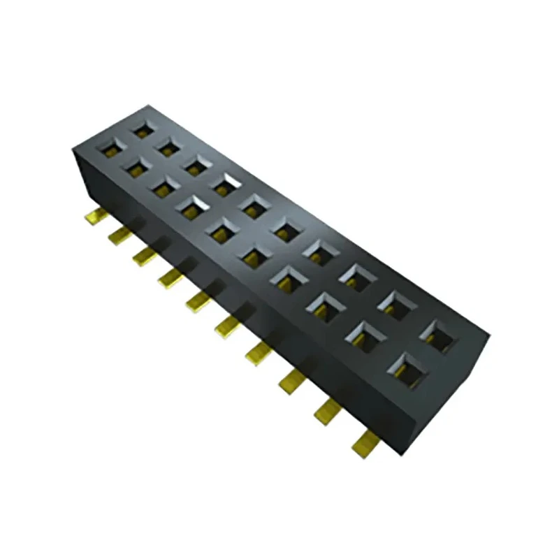 Samtec CLP Series Right Angle Surface PCB Socket 12-Contact 2 Row 1.27mm Pitch Solder CLP-106-02-G-D