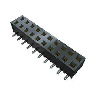 Samtec SMM Series Right Angle Surface PCB Socket 6-Contact, 2 Row, 2 mm Pitch, 350 V, 3.2 A Solder Termination SMM-103-02-S-D