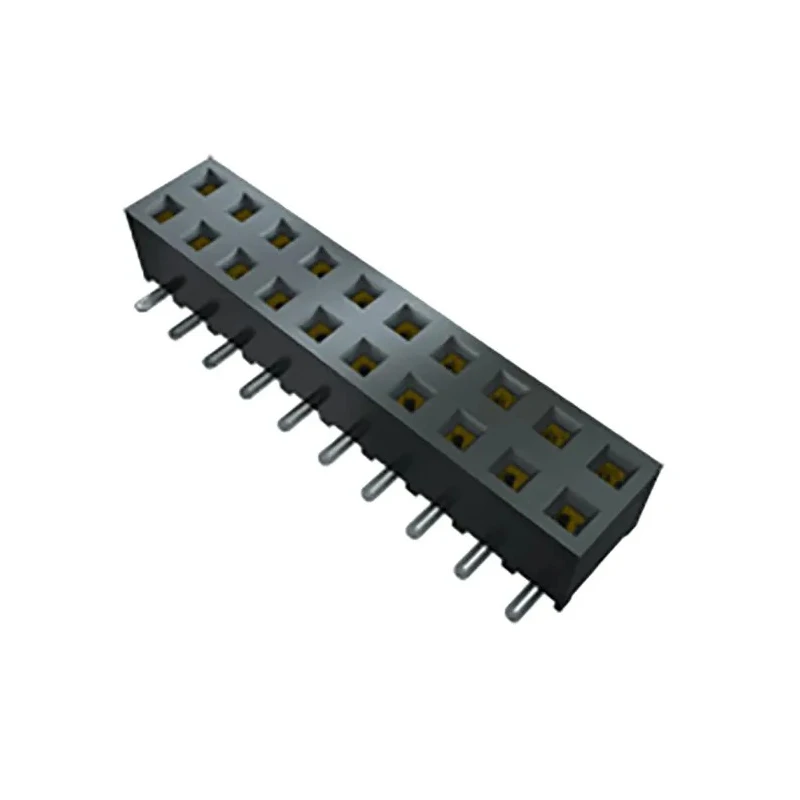 Samtec SMM Series Right Angle Surface PCB Socket 6-Contact, 2 Row, 2 mm Pitch, 350 V, 3.2 A Solder Termination SMM-103-02-S-D