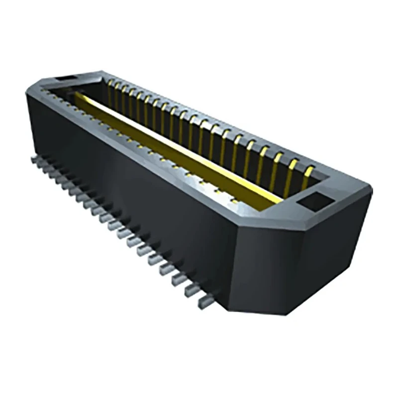 Samtec QTE Series Right Angle Surface PCB Header 40 Contacts 0.8 mm Pitch 2 Row Shrouded QTE-020-01-L-D-A-K