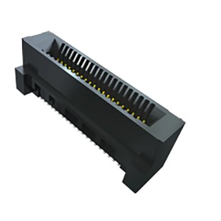 Samtec Vertical Edge Connector Female, Surface Mount, 20 Contacts, 0.8 mm Pitch, 2 Rows, Solder Termination HSEC8-DV