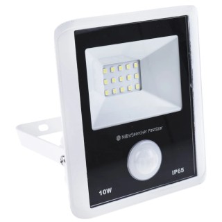 Nightsearcher Fast Star Range PIR Included Outdoor Floodlight, 1 LED, 10 W, 800 lm, Cool White 6000K, IP65 NSFASTSTAR10PIR