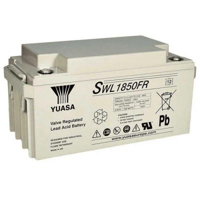 Yuasa 12 V Sealed Lead Acid Battery 66 Ah AGM Flame Retardant Case SWL1850-12FR