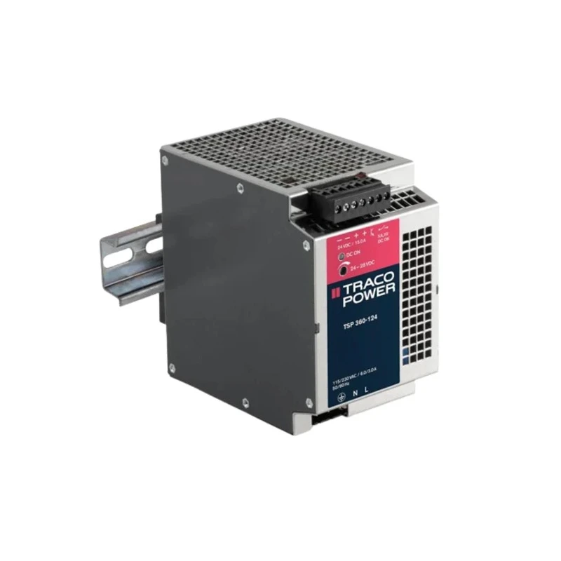TRACOPOWER TSP Switched Mode DIN Rail Power Supply 360W 28V DC Output 15A 85–264V AC Input TSP 360-124