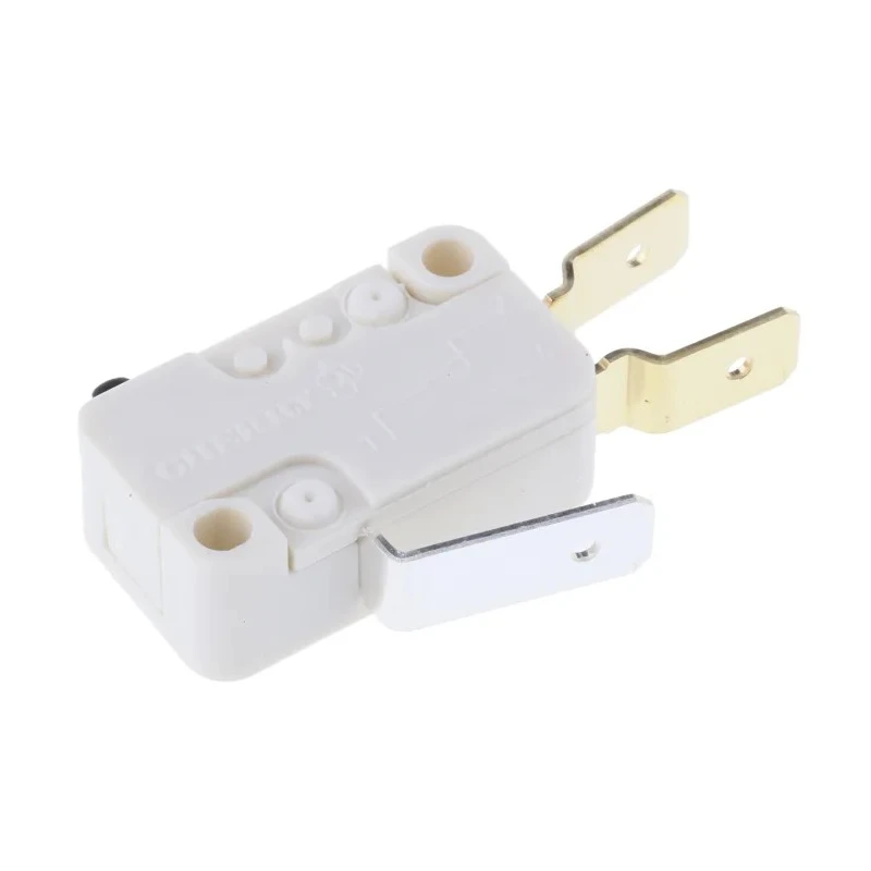 ZF Button Micro Switch with Tab Terminal, 100mA, 250 V AC, SPDT Contact Configuration, IP40, Miniature D413 V3AA