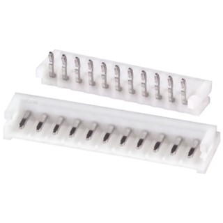 JST EH Series Right Angle Through Hole PCB Header, 11 Contacts, 2.5 mm Pitch, 1 Row, Shrouded S11B-EH (LF) (SN)
