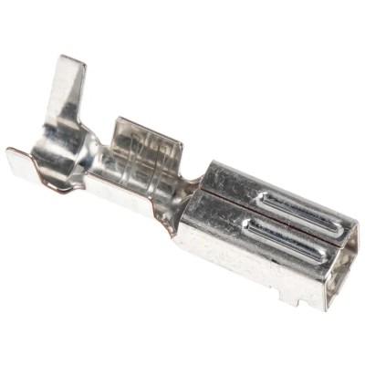 JST VL Series Female Crimp Terminal, 20A Current, 20 AWG Min to 14 AWG Max Wire Size, Tin Plated Phosphor BVF-61T-P2.0