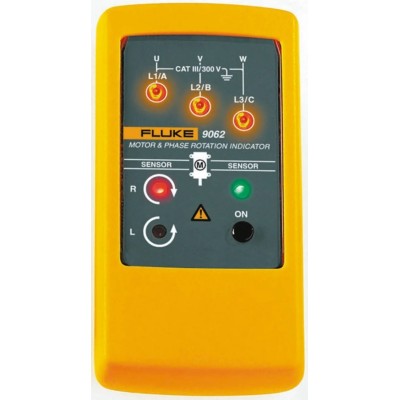 Fluke Phase Rotation Tester 2 Hz to 400 Hz Frequency Range, 400V AC Max, LED Display, Battery Powered FLUKE 9062