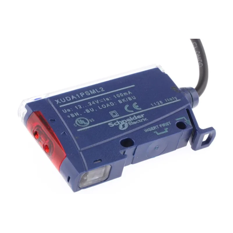 Telemecanique Sensors Plastic Fibre Optic Sensor PNP Output IP65 24V dc XUDA1PSML2