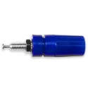 Mueller Electric Blue 15A Binding Post with Brass Contacts Nickel Plated 9.53 mm Hole Diameter BU-P3760-6