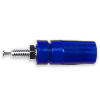 Mueller Electric Blue 15A Binding Post with Brass Contacts Nickel Plated 9.53 mm Hole Diameter BU-P3760-6