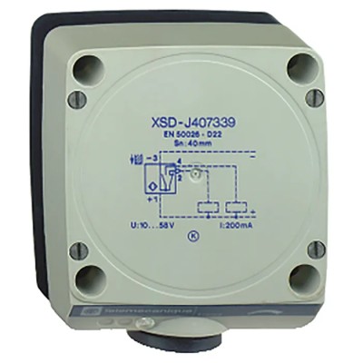 Telemecanique Sensors Inductive Proximity Sensor Block PNP OsiSense XS 48 V DC 200 mA 60 mm Detection XSDH607339