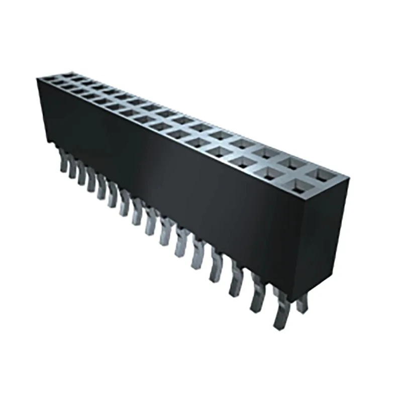 Samtec SSQ Series Straight Through Hole PCB Socket 46-Contact 2 Row 2.54 mm Pitch Solder SSQ-123-03-G-D