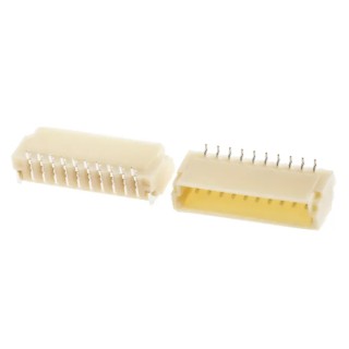 JST SH Series Straight Surface PCB Header 10 Contact 1 mm Pitch 1 Row Shrouded BM10B-SRSS-TB(LFSN)