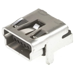 Molex USB 2.0 Right Angle Through Hole Female 1 Port USB Type B Connector 30V 1A 54819-0519