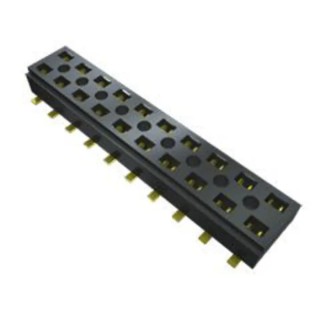 Samtec CLT Series Straight Surface PCB Socket 6-Contact 2 Row 2 mm Pitch Solder CLT-103-02-L-D