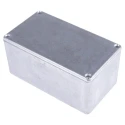 RS PRO Die Cast Aluminium EMI/RFI Shielded Silver Lid Enclosure, IP65, 55.1 mm x 114.4 mm x 63.7 mm IP65