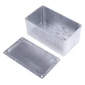 RS PRO Die Cast Aluminium EMI/RFI Shielded Silver Lid Enclosure, IP65, 55.1 mm x 114.4 mm x 63.7 mm IP65