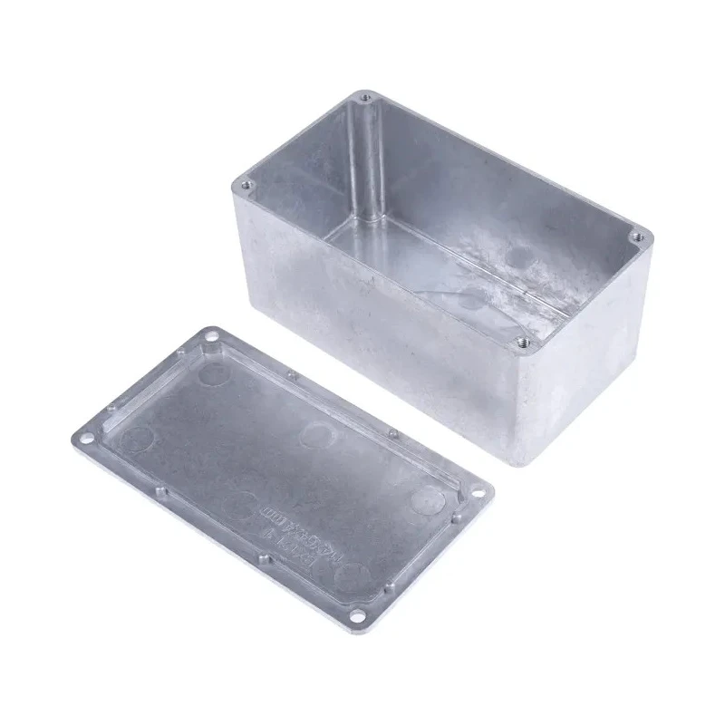RS PRO Die Cast Aluminium EMI/RFI Shielded Silver Lid Enclosure, IP65, 55.1 mm x 114.4 mm x 63.7 mm IP65