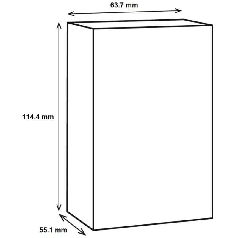 RS PRO Die Cast Aluminium EMI/RFI Shielded Silver Lid Enclosure, IP65, 55.1 mm x 114.4 mm x 63.7 mm IP65
