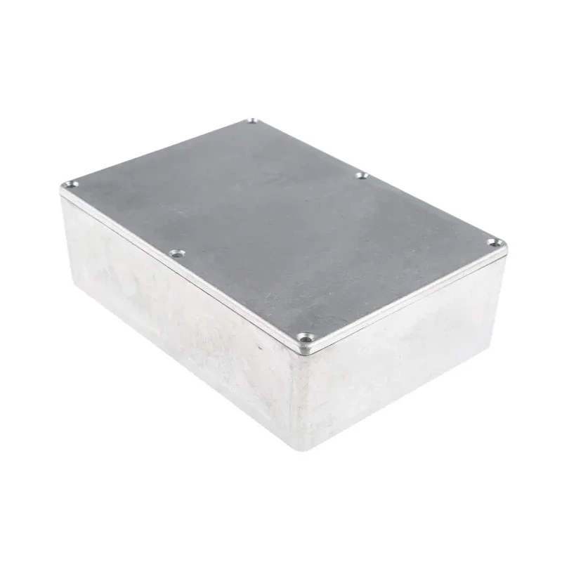RS PRO Silver Shielded Die Cast Aluminium Enclosure IP67 55 mm x 171.9 mm x 120.9 mm IP67