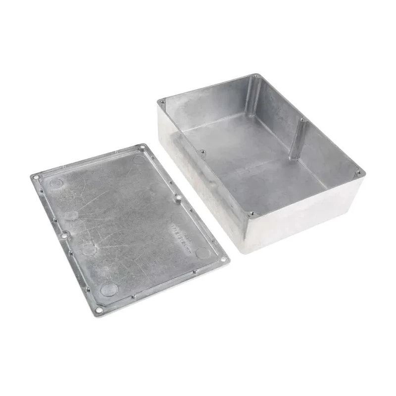 RS PRO Silver Shielded Die Cast Aluminium Enclosure IP67 55 mm x 171.9 mm x 120.9 mm IP67