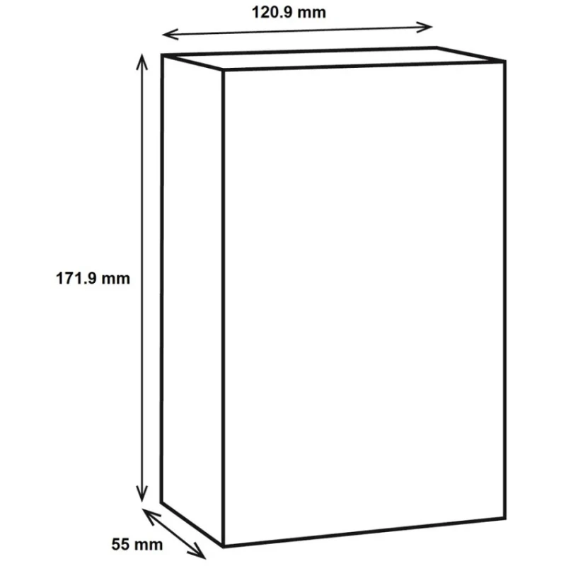 RS PRO Silver Shielded Die Cast Aluminium Enclosure IP67 55 mm x 171.9 mm x 120.9 mm IP67