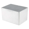RS PRO Silver Die Cast Aluminium Shielded Enclosure with Silver Lid, IP67, 171.9 mm x 120.9 mm x 106 mm IP67