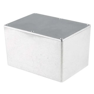 RS PRO Silver Die Cast Aluminium Shielded Enclosure with Silver Lid, IP67, 171.9 mm x 120.9 mm x 106 mm IP67