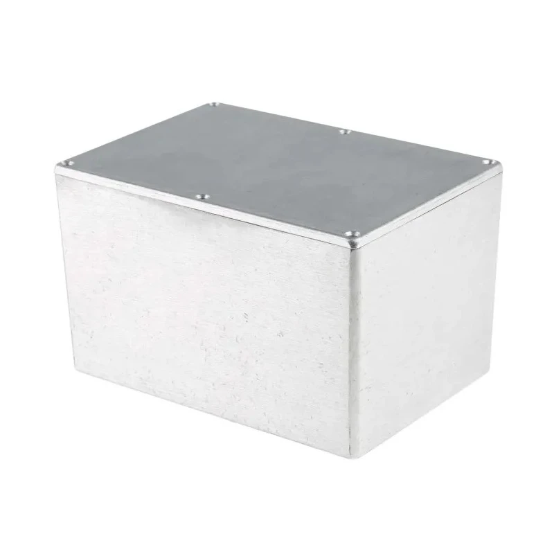 RS PRO Silver Die Cast Aluminium Shielded Enclosure with Silver Lid, IP67, 171.9 mm x 120.9 mm x 106 mm IP67