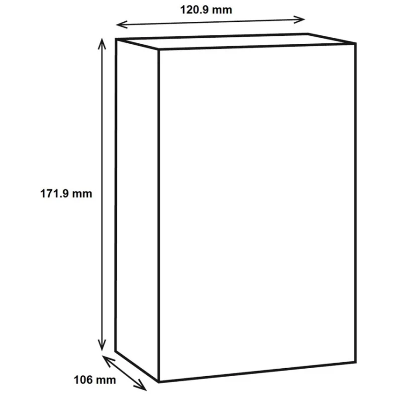 RS PRO Silver Die Cast Aluminium Shielded Enclosure with Silver Lid, IP67, 171.9 mm x 120.9 mm x 106 mm IP67