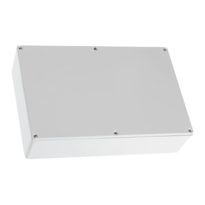 RS PRO Grey Lid Die Cast Aluminium EMI/RFI Shielded General Purpose Enclosure 55.9 mm x 222.1 mm x 145.9 mm 517-3579